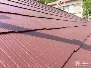 綺麗に塗装された屋根
