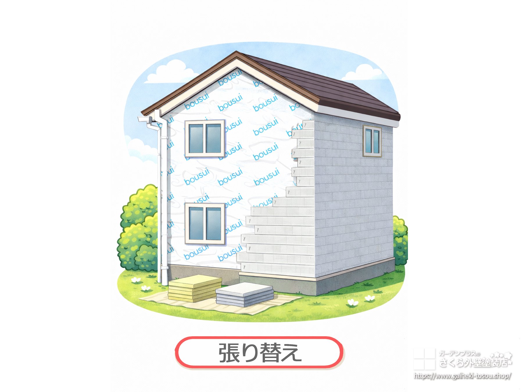 外壁張り替えのイメージ