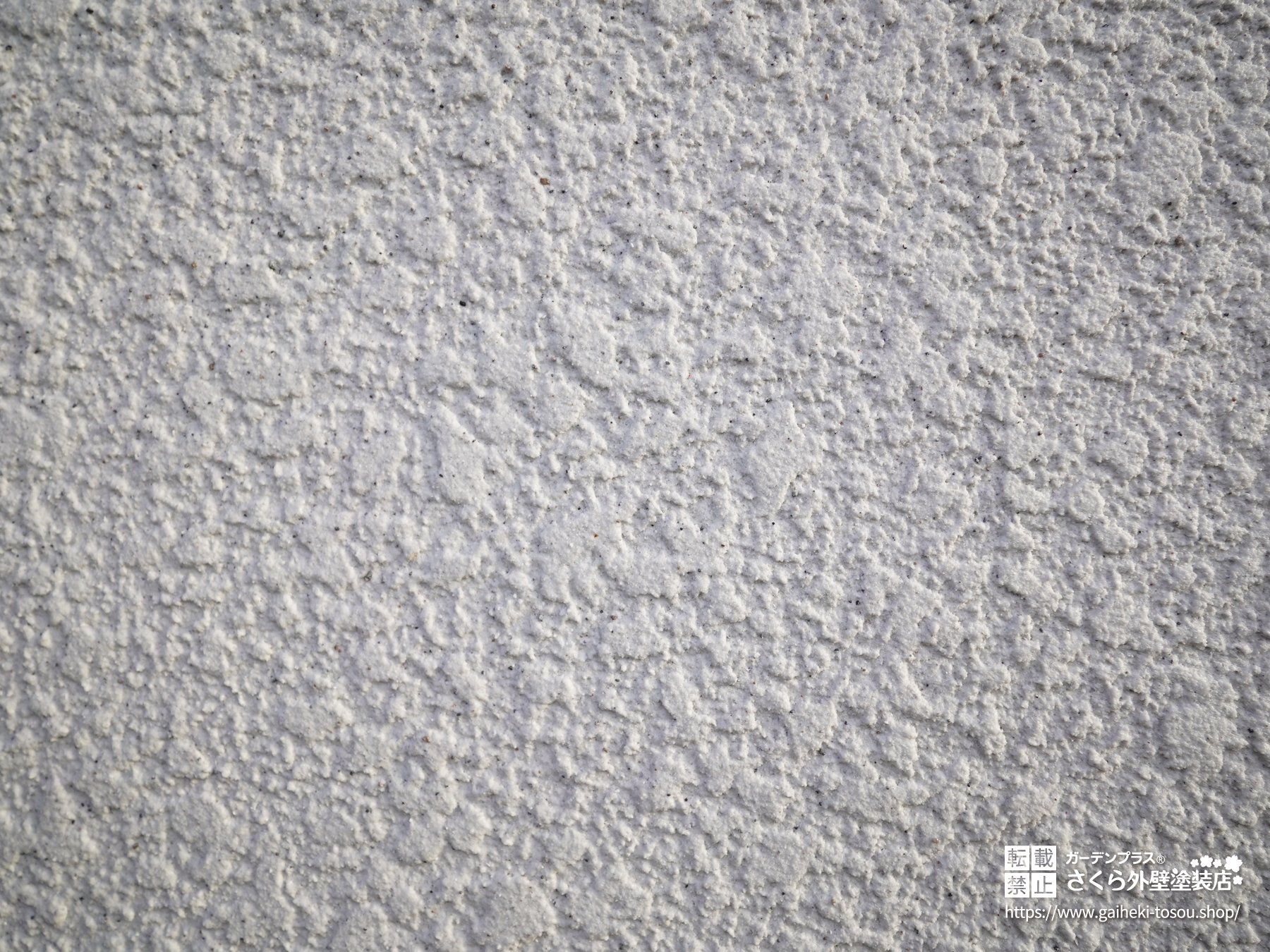 スタッコ仕上げのモルタル外壁