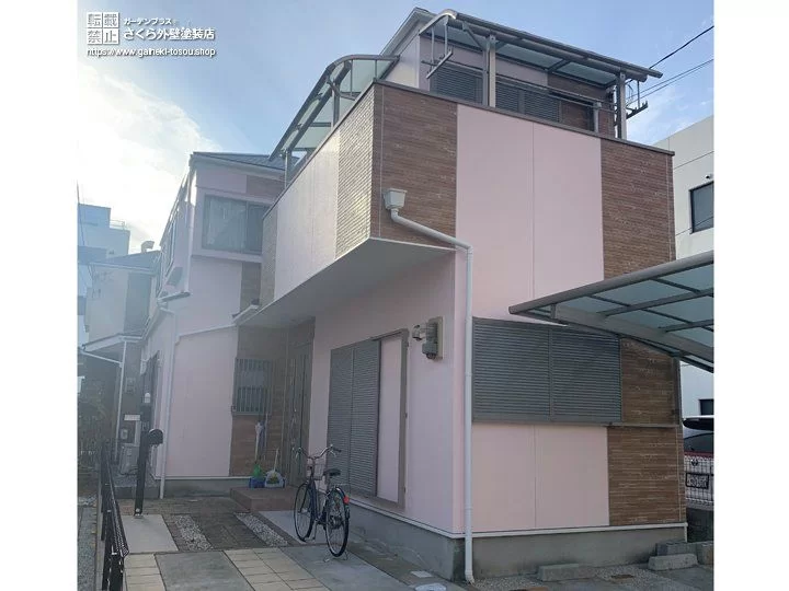 No.190 慣れ親しんだお住まいをクリヤー塗料とラジカル制御形塗料でピカピカにした外壁塗装[塗装後]