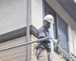 足場の設置作業中②