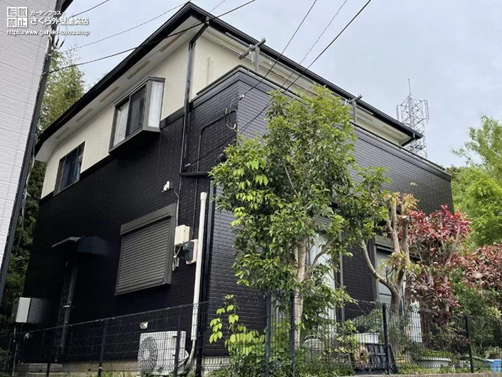 No.232 モダンなモノトーンカラーが引き立つお住まいに仕立てた外壁・屋根塗装[塗装後]