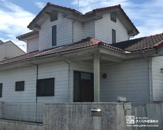 コントラストが美しいツートンカラーの外壁塗装 さくら外壁塗装店 外壁塗装リフォーム工事専門店