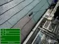屋根塗装 経年劣化による屋根のひび割れを補修。まずはクラックを埋めて雨漏りを防ぎます。さらに塗装を重ねることで防水性を高め、長持ちさせることができます。[屋根中塗り]