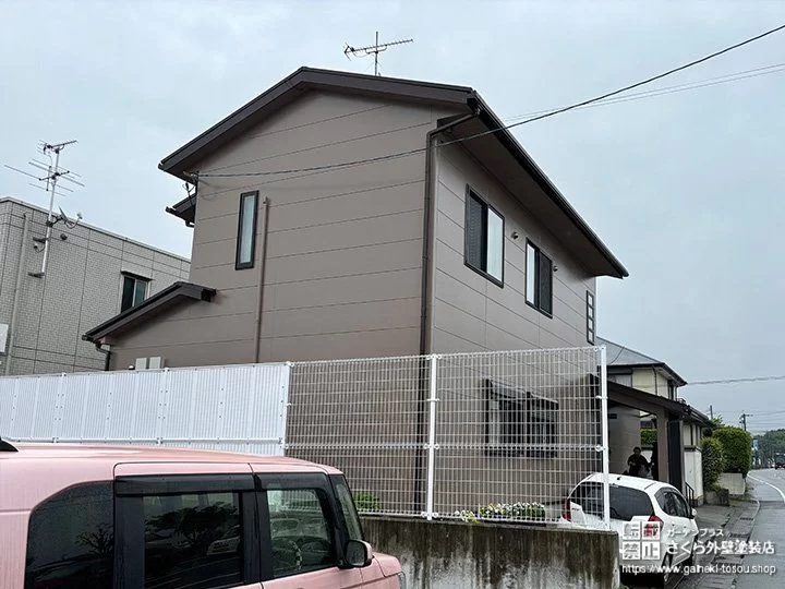 No.416 外壁の劣化補修と塗装で耐久度をアップさせた外壁塗装工事[塗装後]