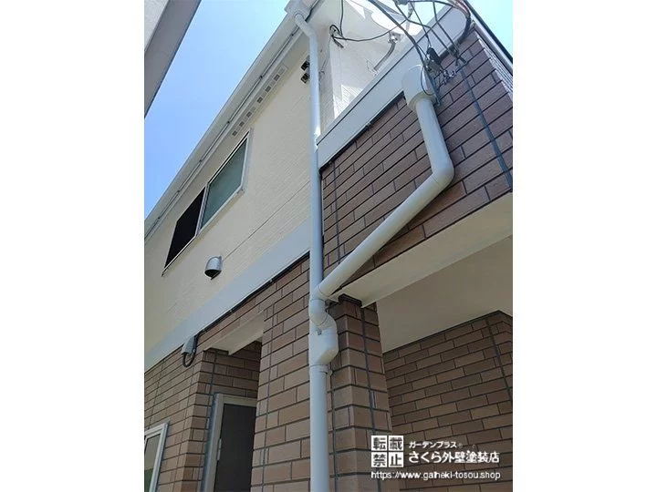 No.433 デザインに合わせ塗料を変えて塗装した外壁塗装工事[塗装後]