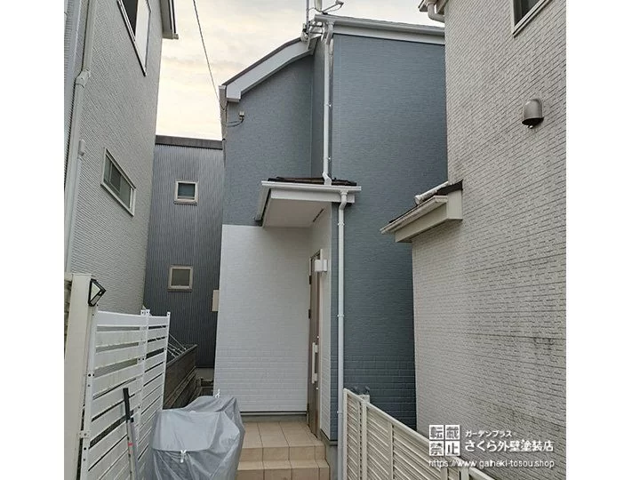 No.460 おしゃれなシンプルモダンな外壁に生まれ変わった外壁塗装・屋根塗装工事[塗装後]