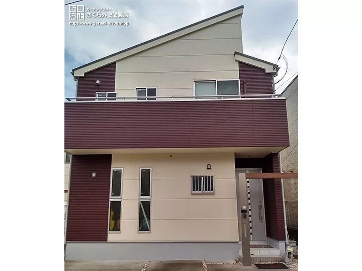 No.469 ツートンカラーで耐久性を高め機能的になった外壁塗装・屋根塗装工事[塗装後]