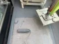 ベランダの防水塗装を行いました ベランダには防水塗装を行いました。[ベランダ塗装 下塗り]