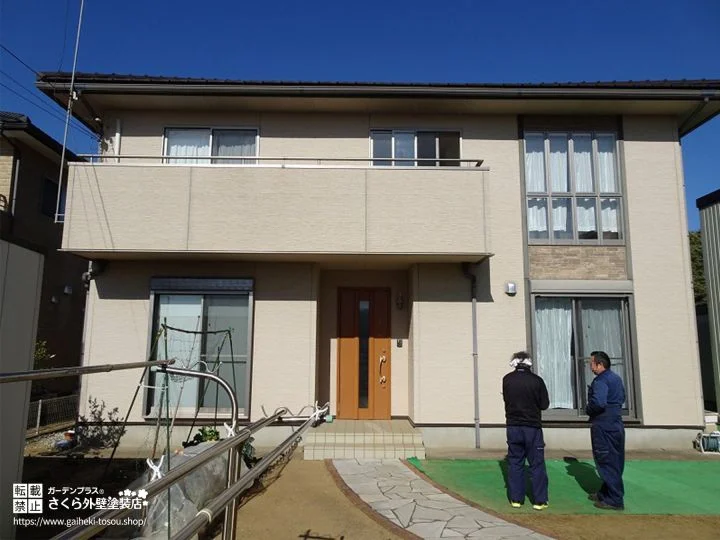 No.525 ブラック×ブラウンのモダンデザインのお住まいに生まれ変わった外壁塗装工事[塗装前]