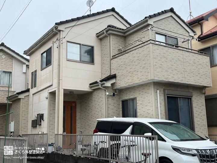 No.530 外壁材のデザインは活かしつつ耐候性を上げたクリヤー塗装工事[塗装前]