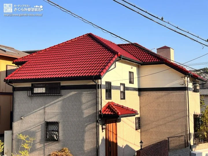 No.550 耐候性をアップさせ経年劣化からお住まいを守る屋根塗装・ウッドデッキ塗装[塗装後]