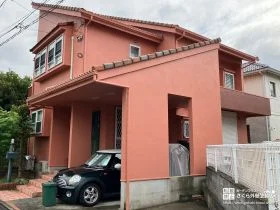 鮮やかなお色味が周りの家とおしゃれの差をつける外壁塗装工事