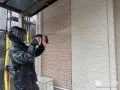 外壁塗装の様子 しっかり高圧洗浄したのちに、塗装を行いました[外壁 高圧洗浄]
