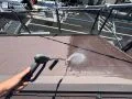 屋根塗装の様子 スレート屋根の塗装メンテナンスも行いました[屋根_高圧洗浄]