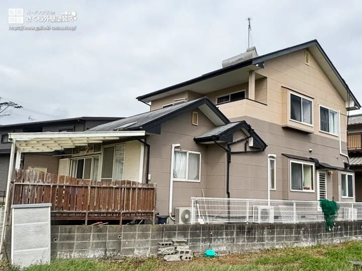 No.578 爽やかさと落ち着きを両立するグレイッシュブルーの外壁塗装・屋根塗装工事[塗装前]