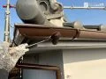 軒樋・中塗り