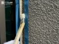 サッシ廻りシーリング打ち替え サッシ廻りも丁寧にメンテナンスしました。[サッシ廻り・養生、プライマー塗布]