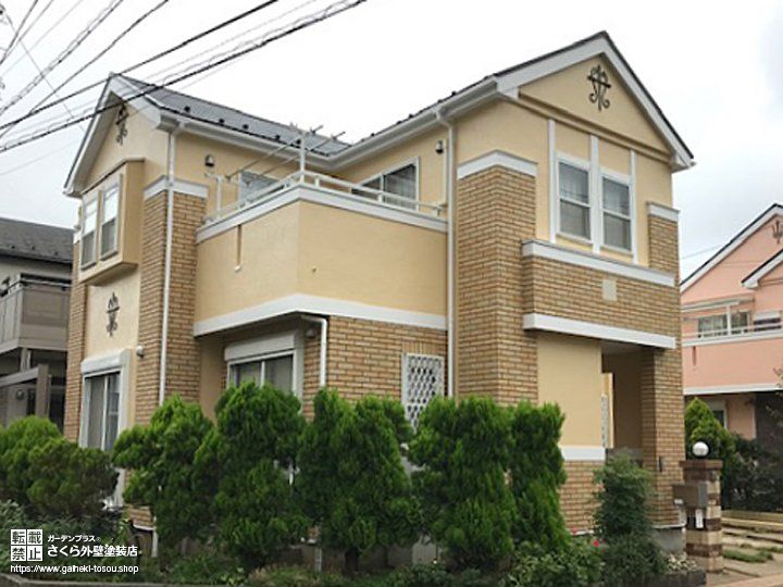 ヨーロッパ風デザインの建物の外壁 屋根塗装 さくら外壁塗装店 外壁塗装リフォーム工事専門店 ヨーロッパ風デザインの建物の外壁 屋根塗装 さくら外壁塗装店 外壁塗装リフォーム工事専門店