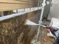 フェンス・塀の高圧洗浄 汚れやカビ、コケが目立っていたフェンスや塀を高圧洗浄でしっかりと洗い流し、見違えるほどきれいに仕上がりました。[塀・高圧洗浄]