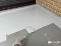 バルコニー床防水塗装 バルコニーの床に防水塗装を施しました。[バルコニー床・中塗り]