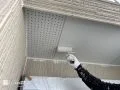 軒天・上塗り2回目