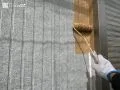 外壁塗装 ツートンカラーを一新しました。[外壁・中塗り]