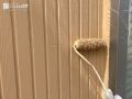 外壁塗装 ツートンカラーを一新しました。[外壁・上塗り]