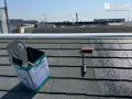 屋根塗装 高圧洗浄により汚れをしっかり落とし、丁寧に塗装しました。[屋根・下塗り]