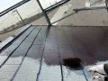 屋根塗装 色あせた屋根を塗装し美観を回復しました。[屋根・中塗り]