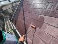 屋根塗装 色あせていた屋根を塗装。カラーを一新して美しく仕上げました。[屋根・下塗り]