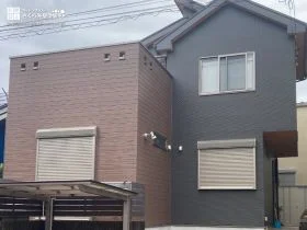 グレー×ブラウンのおしゃれツートンでモダンに仕上げた外壁塗装・屋根塗装工事