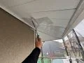 軒天上塗装 軒天上も丁寧に塗装しました。[軒天上・中塗り]