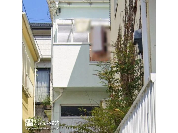 No.634 上品なブルーグレーで落ち着いた印象に仕上げた外壁塗装・屋根塗装工事[塗装前]