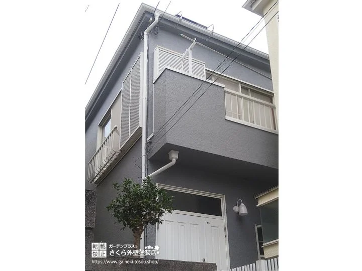 No.634 上品なブルーグレーで落ち着いた印象に仕上げた外壁塗装・屋根塗装工事[塗装後]
