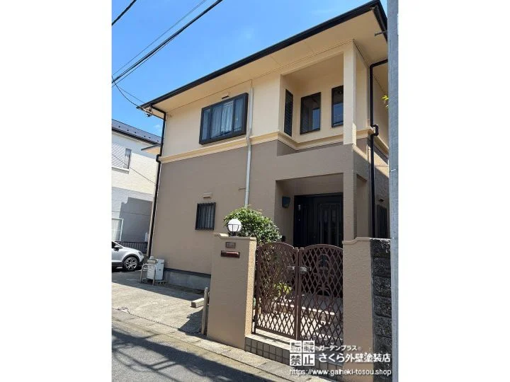 No.638 機能性も美観性もアップしたツートン外壁塗装・屋根塗装工事[塗装後]