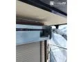 シャッターBOX塗装 シャッターBOX塗装もブラックで塗装し、建物全体の印象が整いました。[シャッターBOX・上塗り]