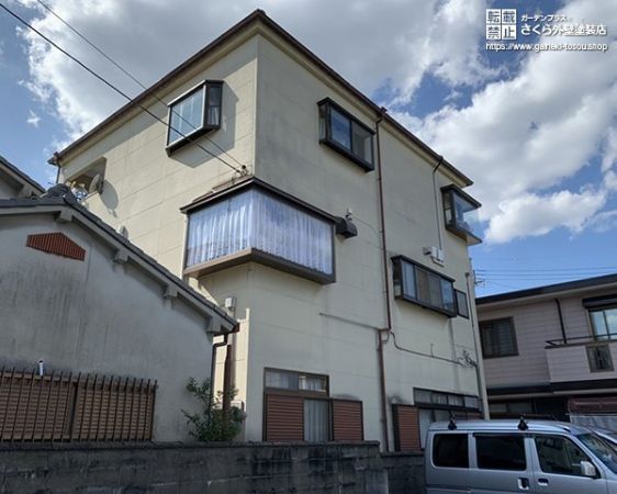 Alc外壁のツートンカラー塗装 さくら外壁塗装店