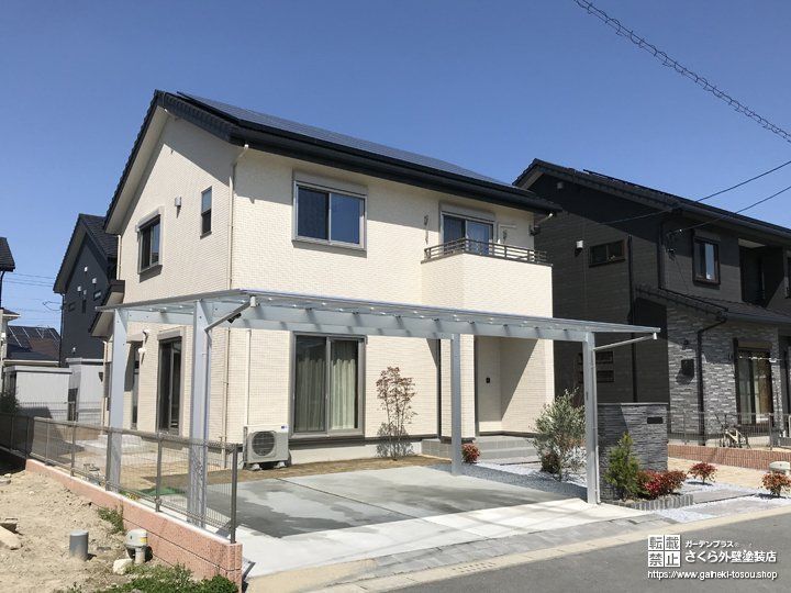 No.266 爽やかなシンプルモダンの外壁デザイン