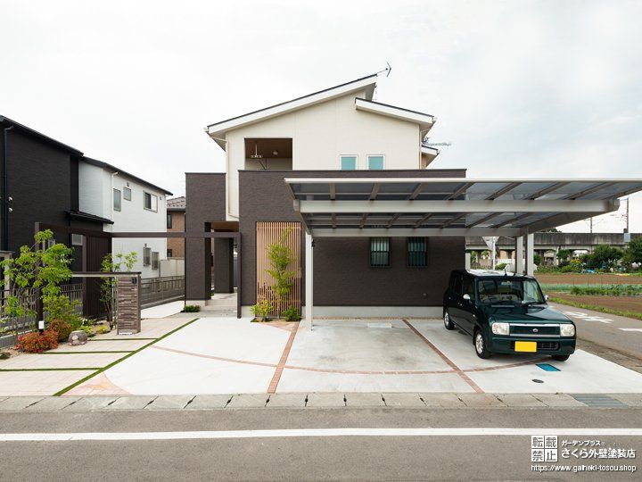 スタイリッシュで美しい和モダンの外壁デザイン 外壁 屋根のデザイン集 さくら外壁塗装店