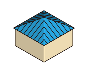 方形（ほうぎょう）屋根