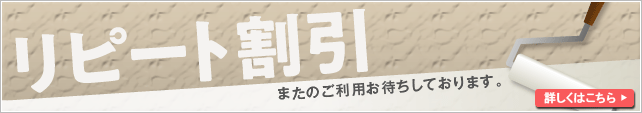 ようこそ、お帰りなさい リピート割引