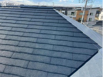 タイルや軒の輝きを取り戻した外壁・屋根の塗装工事