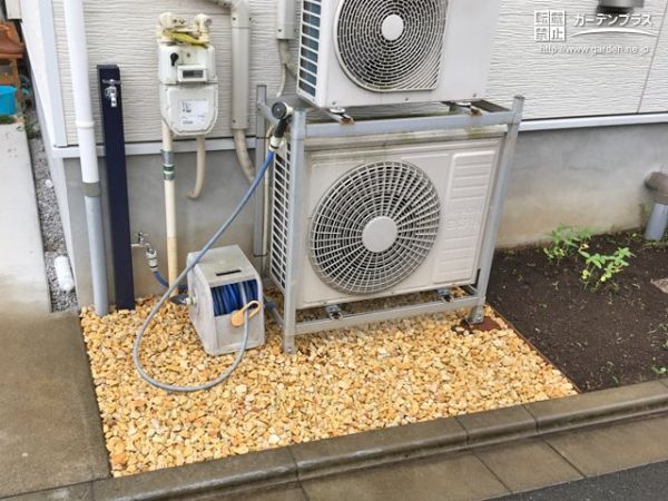 使いやすい立水栓の設置と雑草対策工事