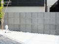 化粧ブロックを使った土留め