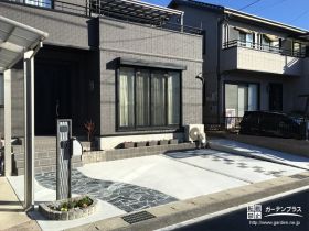 黒のグラデーションで上品に仕上げたファサードリフォーム工事