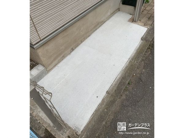 No.14087 自転車をスマートに敷地に停められる門まわりの舗装工事