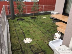 爽やかな天然芝のお庭