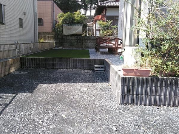 No.14548 お庭スペースを活用できる雑草対策と駐輪スペース転用工事