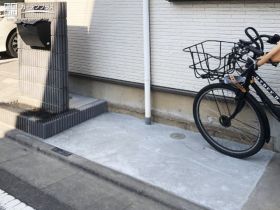 毎日使う自転車を安定して置ける駐輪スペース設置工事